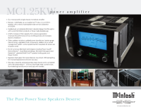 McIntosh MC-1.25KW - Brochure 